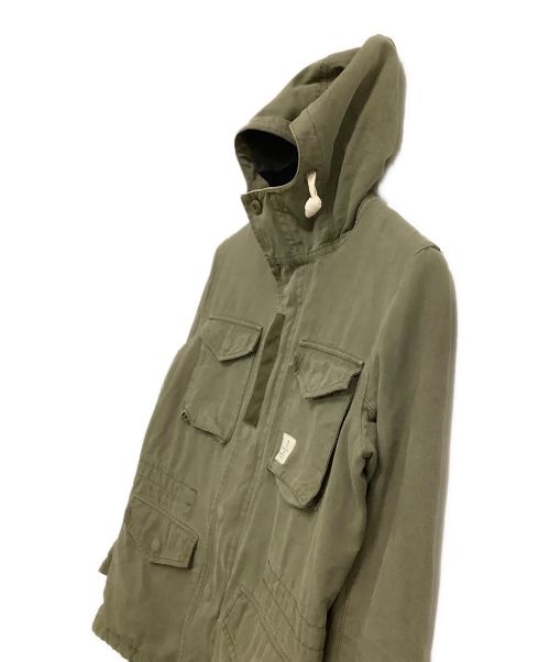 ROTT WEILER（ロットワイラー）ROTT WEILER (ロットワイラー) フーデッドミリタリージャケット カーキ サイズ:Mの古着・服飾アイテム