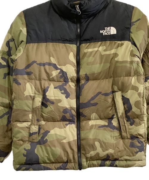 THE NORTH FACE（ザ ノース フェイス）THE NORTH FACE (ザ ノース フェイス) ジュニア ノベルティーヌプシジャケット グリーン×ブラック サイズ:150の古着・服飾アイテム
