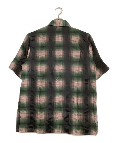 BED J.W. FORD（ベッドフォード）BED J.W. FORD (ベッドフォード) 半袖刺繍シャツ グリーン×ブラック サイズ:1の古着・服飾アイテム