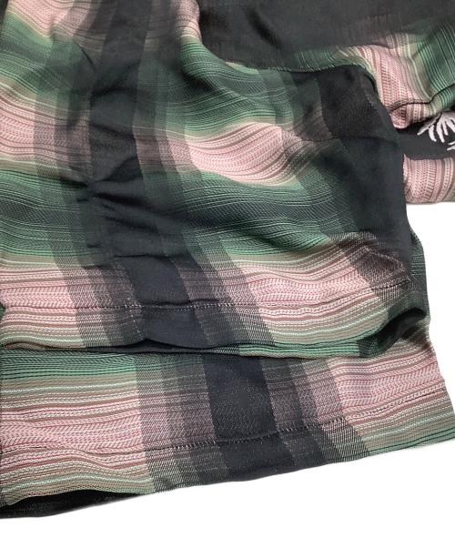 BED J.W. FORD（ベッドフォード）BED J.W. FORD (ベッドフォード) 半袖刺繍シャツ グリーン×ブラック サイズ:1の古着・服飾アイテム