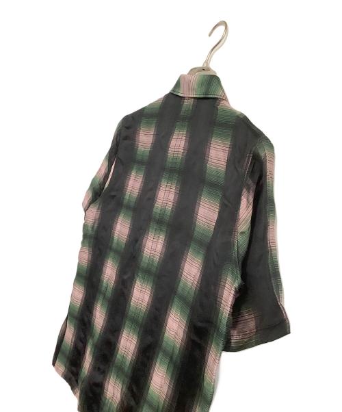 BED J.W. FORD（ベッドフォード）BED J.W. FORD (ベッドフォード) 半袖刺繍シャツ グリーン×ブラック サイズ:1の古着・服飾アイテム