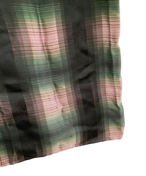 BED J.W. FORD（ベッドフォード）BED J.W. FORD (ベッドフォード) 半袖刺繍シャツ グリーン×ブラック サイズ:1の古着・服飾アイテム