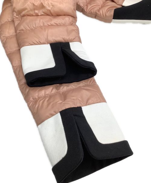 HERNO（ヘルノ）HERNO (ヘルノ) 切替ダウンコート ピンク×ホワイト サイズ:40の古着・服飾アイテム