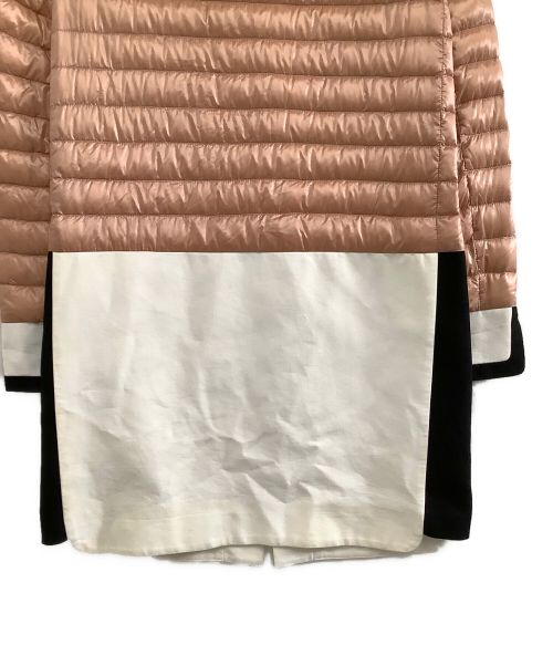 HERNO（ヘルノ）HERNO (ヘルノ) 切替ダウンコート ピンク×ホワイト サイズ:40の古着・服飾アイテム