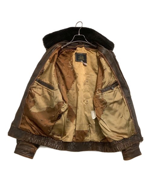 US ARMY（ユーエスアーミー）US ARMY (ユーエスアーミー) フライトジャケット TYPE K-1 ブラウン サイズ:Lの古着・服飾アイテム