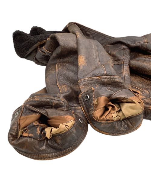 US ARMY（ユーエスアーミー）US ARMY (ユーエスアーミー) フライトジャケット TYPE K-1 ブラウン サイズ:Lの古着・服飾アイテム