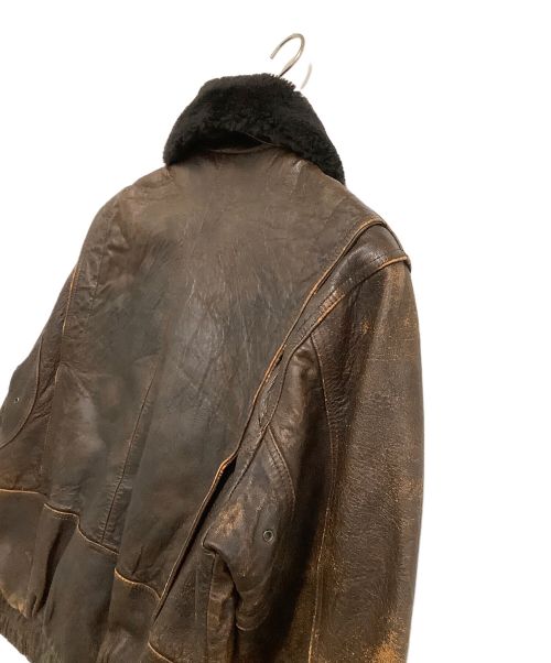 US ARMY（ユーエスアーミー）US ARMY (ユーエスアーミー) フライトジャケット TYPE K-1 ブラウン サイズ:Lの古着・服飾アイテム