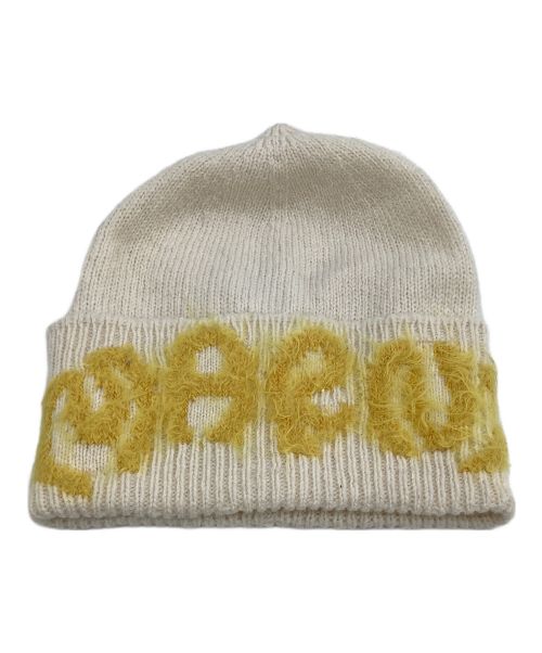 MARNI（マルニ）MARNI (マルニ) ニット帽 ベージュ×イエロー サイズ:Mの古着・服飾アイテム