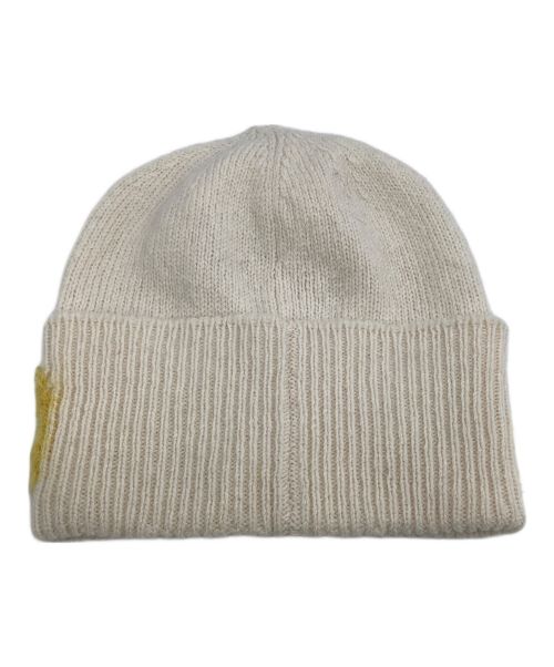 MARNI（マルニ）MARNI (マルニ) ニット帽 ベージュ×イエロー サイズ:Mの古着・服飾アイテム