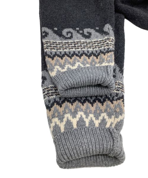 YANUK（ヤヌーク）YANUK (ヤヌーク) セーター ノルディック ジャガードニット ライトグレー×グレー サイズ:M 未使用品の古着・服飾アイテム