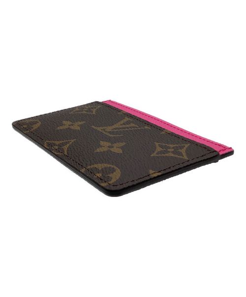 LOUIS VUITTON（ルイ ヴィトン）LOUIS VUITTON (ルイ ヴィトン) カードケース　ポルト サーンプル ブラウン×ピンクの古着・服飾アイテム