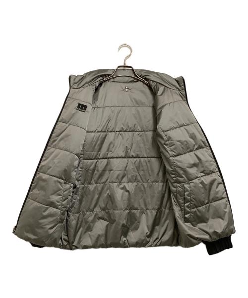 MUNSING WEAR（マンシングウェア）MUNSING WEAR (マンシングウェア) リバーシブル中綿ジャケット ブラック×グレー サイズ:Lの古着・服飾アイテム