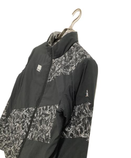 MUNSING WEAR（マンシングウェア）MUNSING WEAR (マンシングウェア) リバーシブル中綿ジャケット ブラック×グレー サイズ:Lの古着・服飾アイテム