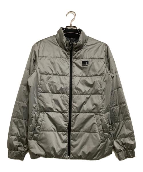 MUNSING WEAR（マンシングウェア）MUNSING WEAR (マンシングウェア) リバーシブル中綿ジャケット ブラック×グレー サイズ:Lの古着・服飾アイテム
