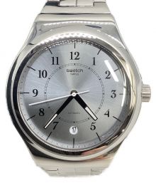 SWATCH（スウォッチ）の古着「リストウォッチ 裏スケルトン　SSブレスレット」｜シルバー