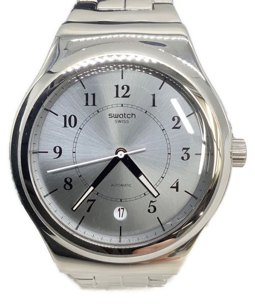 SWATCH（スウォッチ）SWATCH (スウォッチ) リストウォッチ 裏スケルトン　SSブレスレット シルバーの古着・服飾アイテム