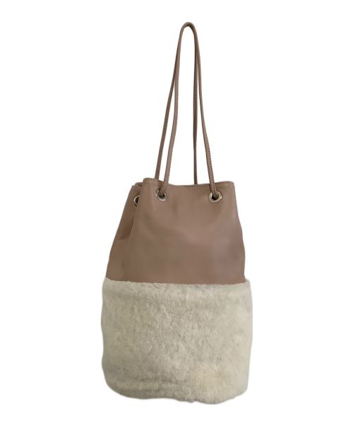 MARCO MASI（マルコマージ）MARCO MASI (マルコマージ) 巾着バッグ ピンク×ホワイトの古着・服飾アイテム