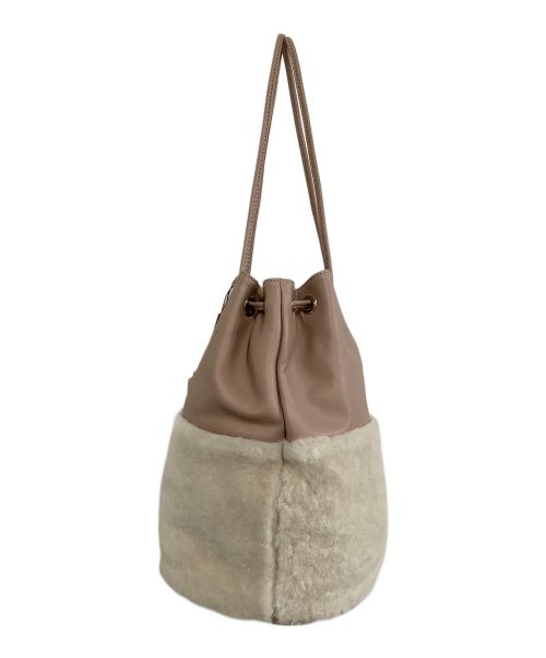 MARCO MASI（マルコマージ）MARCO MASI (マルコマージ) 巾着バッグ ピンク×ホワイトの古着・服飾アイテム