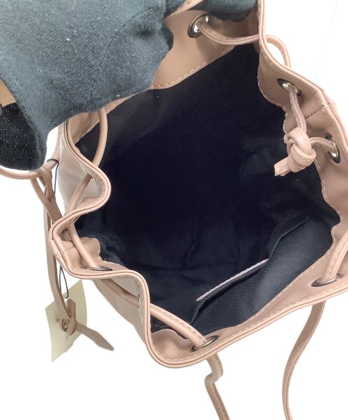 MARCO MASI（マルコマージ）MARCO MASI (マルコマージ) 巾着バッグ ピンク×ホワイトの古着・服飾アイテム