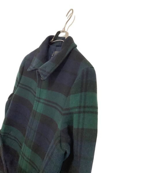 BANANA REPUBLIC（バナナリパブリック）BANANA REPUBLIC (バナナリパブリック) ステンカラーコート グリーン×ネイビー サイズ:Lの古着・服飾アイテム