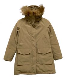 green label relaxing（グリーンレーベルリラクシング）の古着「ダウンコート ハッスイ マウンテンダウン コート LONG」｜ベージュ