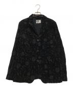 Engineered Garmentsエンジニアドガーメンツ）の古着「ベロアジャケット」｜ブラック