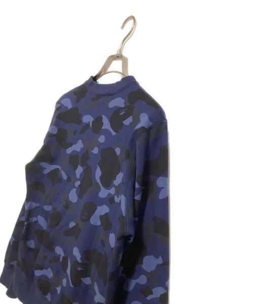 A BATHING APE（ア ベイシング エイプ）A BATHING APE (アベイシングエイプ) スウェットシャツ ブルー サイズ:Mの古着・服飾アイテム