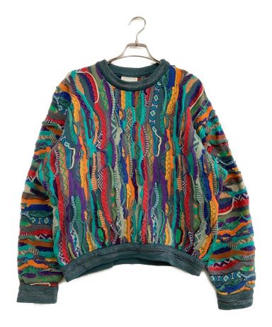 中古・古着通販】Coogi (クージー) 3Dニット ブルーメイン 古着 マルチ