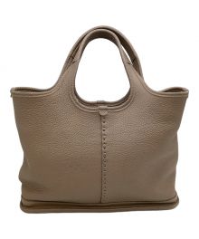 Magnu（マヌー）の古着「レザートートバッグ」｜ブラウン