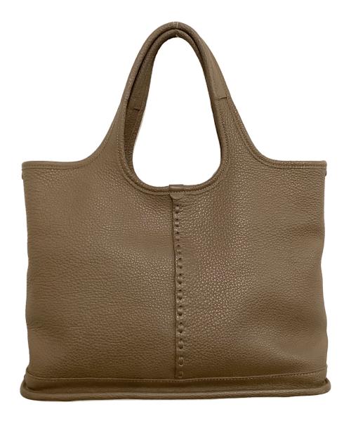 Magnu（マヌー）Magnu (マヌー) レザートートバッグ ブラウンの古着・服飾アイテム