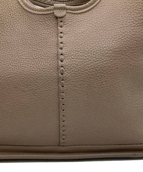 Magnu（マヌー）Magnu (マヌー) レザートートバッグ ブラウンの古着・服飾アイテム