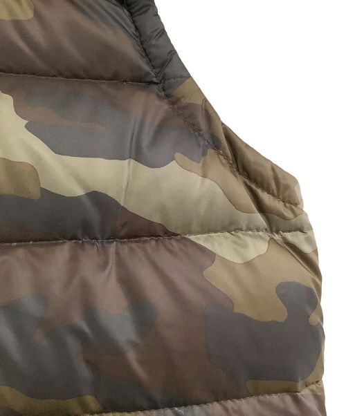 EMMETI（エンメティ）EMMETI (エンメティ) ダウンベスト グリーン×ブラウン サイズ:48の古着・服飾アイテム