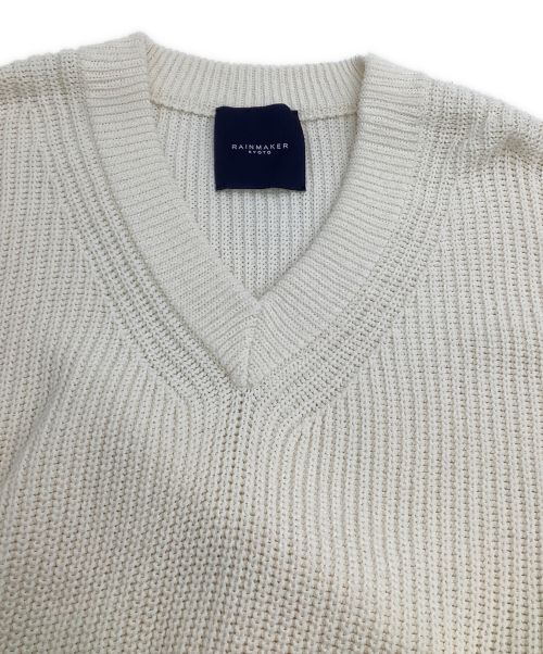 RAINMAKER（レインメーカー）RAINMAKER (レインメーカー) ニット アイボリー サイズ:44の古着・服飾アイテム
