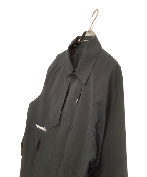 PHENIX（フェニックス）PHENIX (フェニックス) ステンカラーコート ブラック サイズ:Mの古着・服飾アイテム