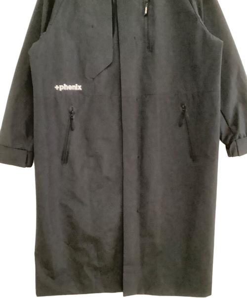 PHENIX（フェニックス）PHENIX (フェニックス) ステンカラーコート ブラック サイズ:Mの古着・服飾アイテム