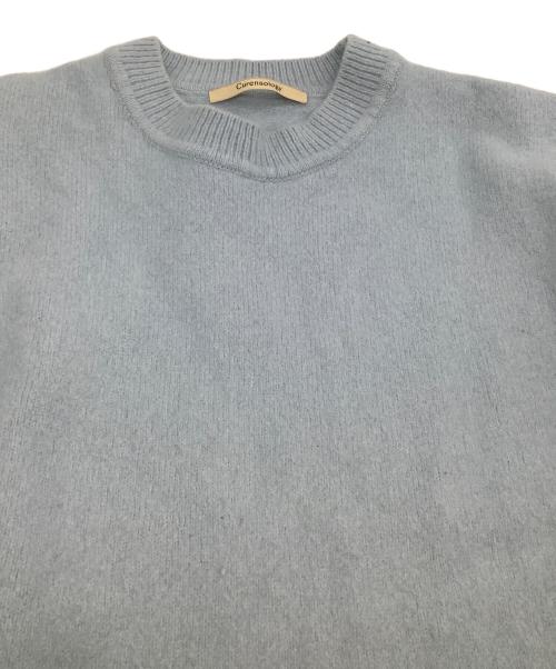 Curensology（カレンソロジー）Curensology (カレンソロジー) ウールカシミヤタートルネックニット　22AW ブルー サイズ:freeの古着・服飾アイテム