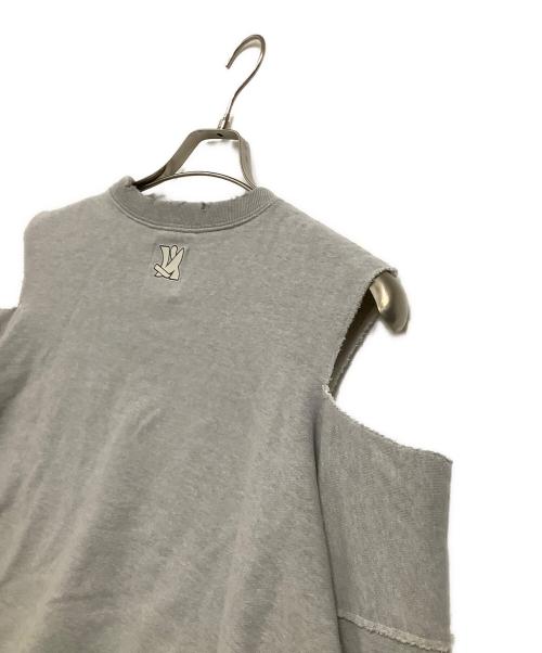 NOUNLESS（ナウンレス）NOUNLESS (ナウンレス) スウェット　Cut Off Logo Sweat グレー サイズ:1の古着・服飾アイテム