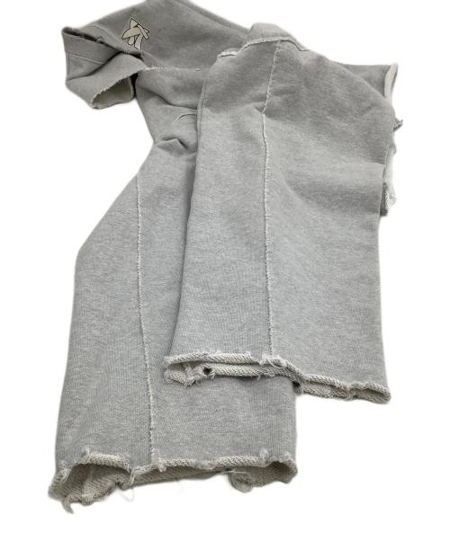 NOUNLESS（ナウンレス）NOUNLESS (ナウンレス) スウェット　Cut Off Logo Sweat グレー サイズ:1の古着・服飾アイテム