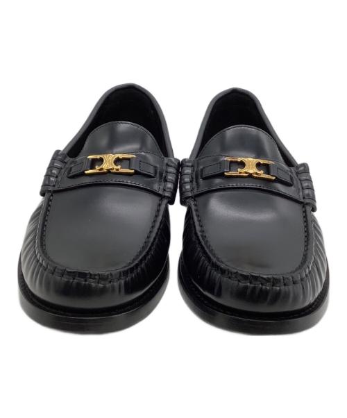 CELINE（セリーヌ）CELINE (セリーヌ) ルコ トリオンフ ローファー ブラック サイズ:36 1/2の古着・服飾アイテム