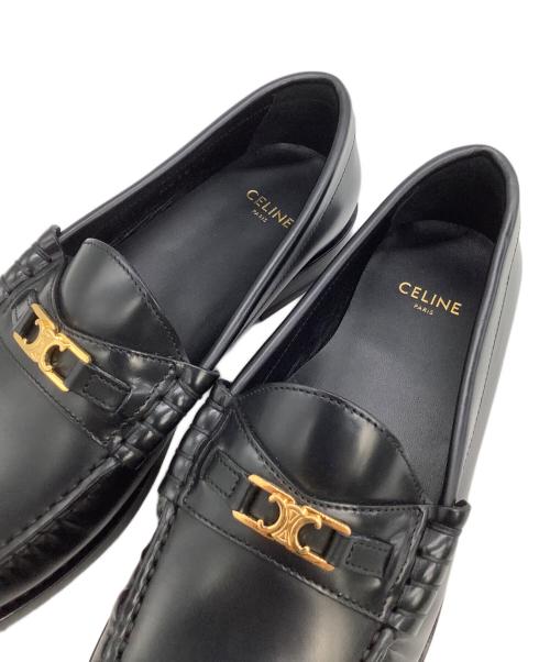 CELINE（セリーヌ）CELINE (セリーヌ) ルコ トリオンフ ローファー ブラック サイズ:36 1/2の古着・服飾アイテム