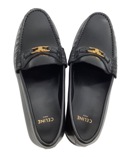 CELINE（セリーヌ）CELINE (セリーヌ) ルコ トリオンフ ローファー ブラック サイズ:36 1/2の古着・服飾アイテム