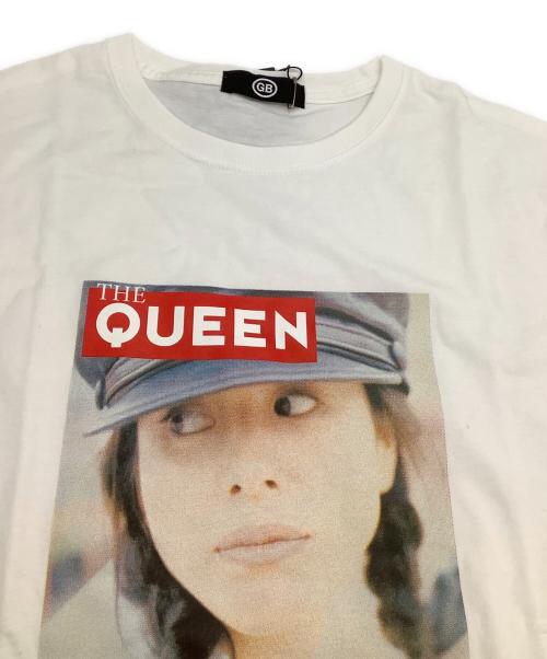 GB by BABA（ジービ バイ ババ）GB by BABA (ジービ バイ ババ) プリントTシャツ　GB S/S Tee QUEEN　小泉今日子コラボ ホワイト サイズ:M 未使用品の古着・服飾アイテム
