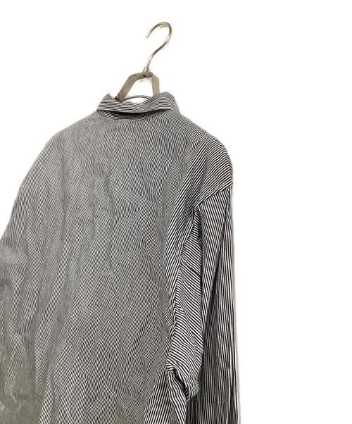 YSTRDY'S TMRRW（イエスタデイズトゥモロウ）YSTRDY'S TMRRW (イエスタデイズトゥモロウ) コットンシャツ　PRAIRIE HZ SHIRT ホワイト×ブラック サイズ:Mの古着・服飾アイテム