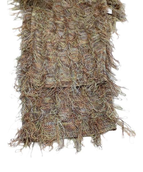 NOUNLESS（ナウンレス）NOUNLESS (ナウンレス) クロップドニット　NO BRIGHT LOOP FRINGE SHORT KNIT マルチカラー サイズ:１の古着・服飾アイテム