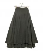 Ameriアメリ）の古着「ロングプリーツスカート PLEATS LAYERED PLEATS SKIRT」｜グレー