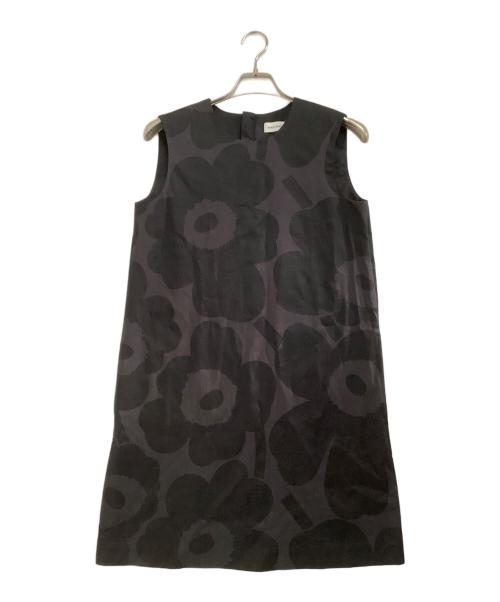 marimekko（マリメッコ）marimekko (マリメッコ) ノースリーブワンピース　	SILUETTI UNIKKO ブラック サイズ:36の古着・服飾アイテム