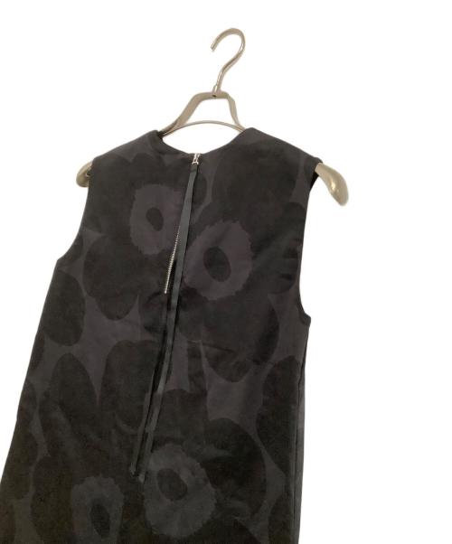 marimekko（マリメッコ）marimekko (マリメッコ) ノースリーブワンピース　	SILUETTI UNIKKO ブラック サイズ:36の古着・服飾アイテム