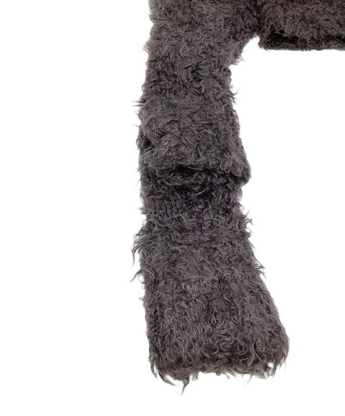 BASICKS（ベイシックス）BASICKS (ベイシックス) シャギーニット　SHAGGY CUT-OUT KNIT　2024 ブラウン サイズ:Sの古着・服飾アイテム