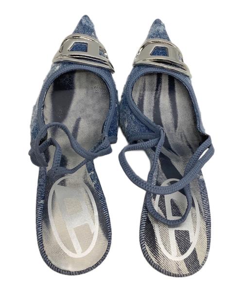 DIESEL（ディーゼル）DIESEL (ディーゼル) バックストラップパンプス D-VENUS SB インディゴ サイズ:36の古着・服飾アイテム