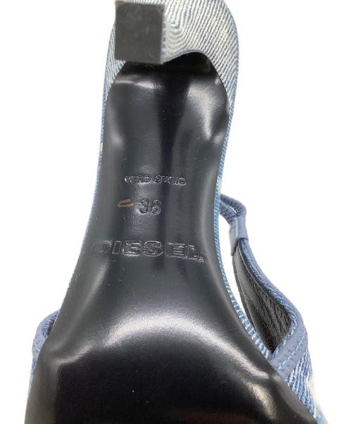 DIESEL（ディーゼル）DIESEL (ディーゼル) バックストラップパンプス D-VENUS SB インディゴ サイズ:36の古着・服飾アイテム